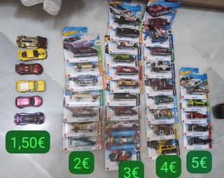 20 Hot Wheels coches