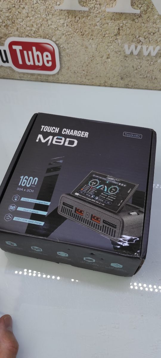 Cargador y TEST  Touch M8D 1600mAh