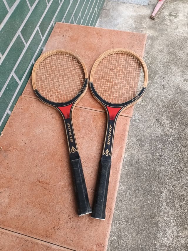 Juego de 2 Raquetas Dunlop Flame funcionando