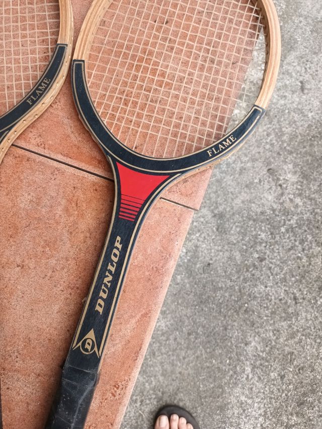 Juego de 2 Raquetas Dunlop Flame funcionando