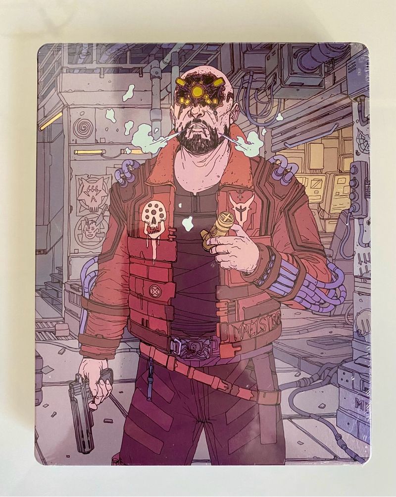 Imagen de Carátula metálica del juego Cyberpunk 2077