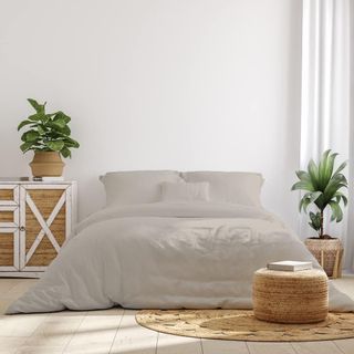 Funda nórdica beige cama 135/140cm algodón