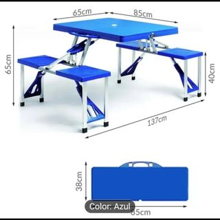 Mesa plegable de camping Aktive