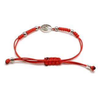 Pulsera Árbol de la Vida en hilo rojo