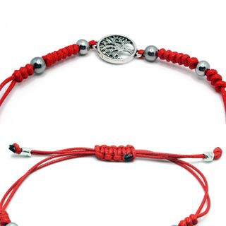 Pulsera Árbol de la Vida en hilo rojo