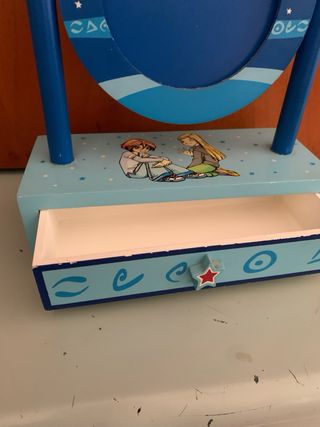 Portafoto in legno W.I.T.C.H. con cassettino