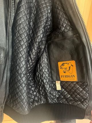 Cazadora moto en cuero Furygan talla 50