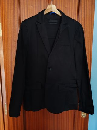 Conjunto traje Bershka/Zara Hombre Negro - S