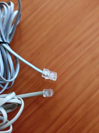 9 Cables Teléfonicos RJ11 de varias longitudes