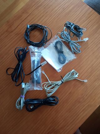 9 Cables Teléfonicos RJ11 de varias longitudes
