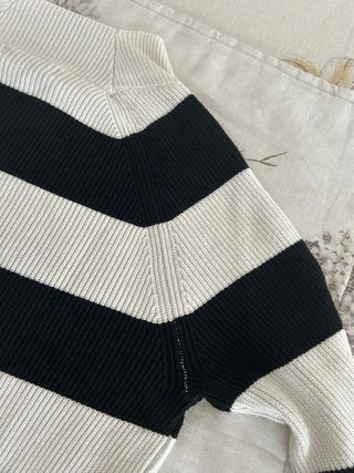 Jersey rayas MANGO blanco-negro