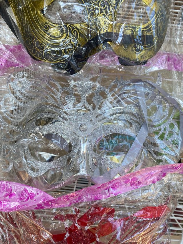 Máscaras Carnaval - Doradas y Plateadas