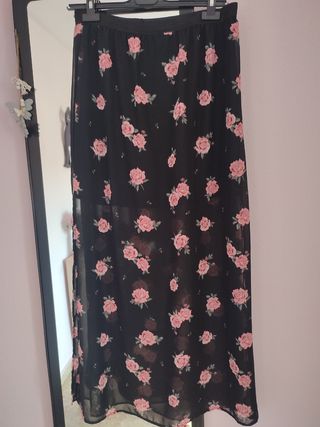 Falda flores H&M