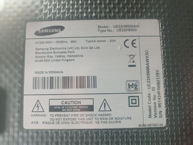 TV SAMSUNG 50,5x31cm