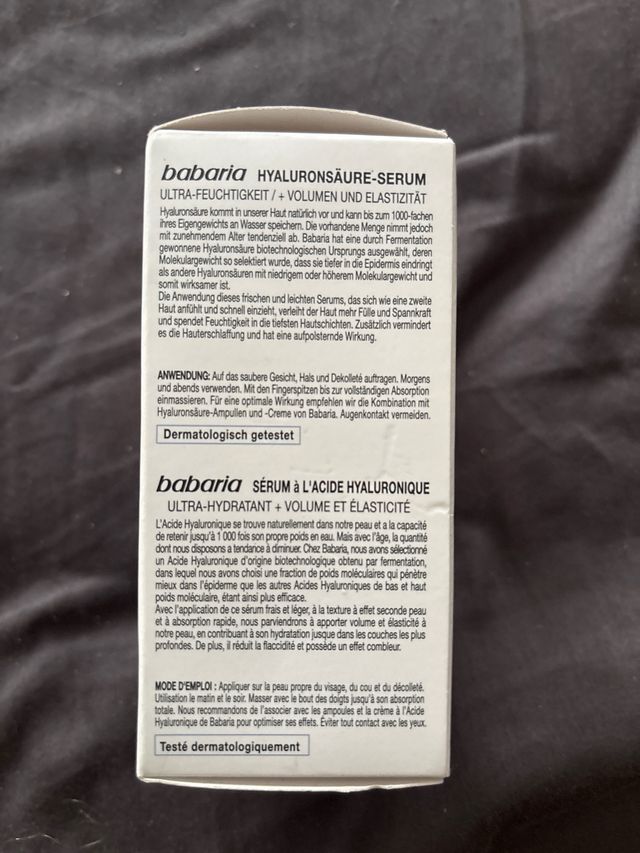 Sérum Ácido Hialurónico Babaria 30ml