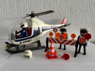 Helicóptero Playmobil Policía