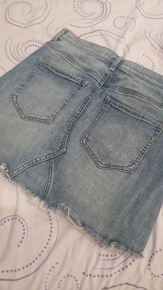 Mini Falda Vaquera con Pedreria