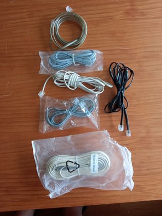 6 Cables Teléfonicos RJ11