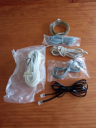 6 Cables Teléfonicos RJ11