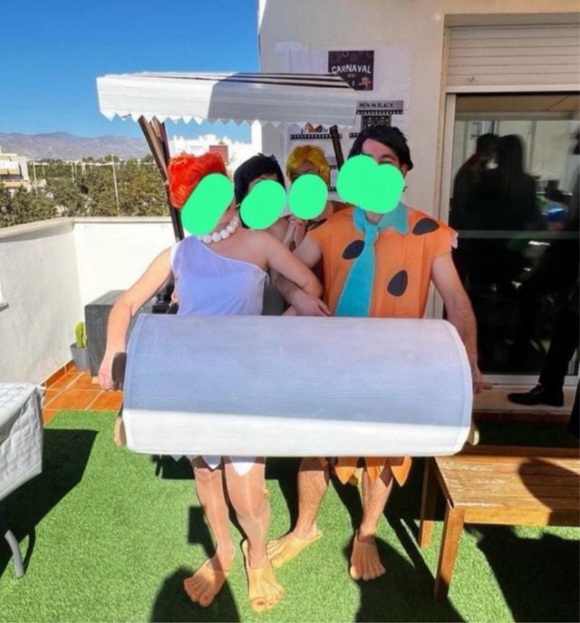 Disfraz Los Picapiedra + Troncomovil