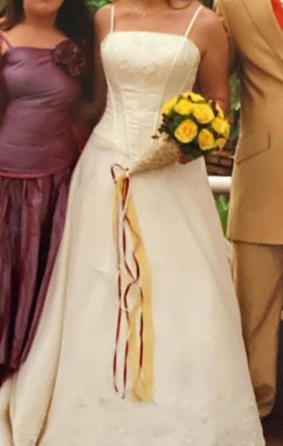 Vestido + velo novia, talla S