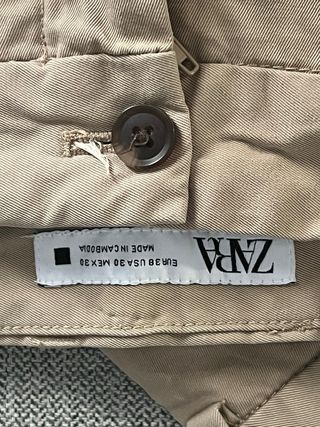 Shorts Zara Hombre Beige - M