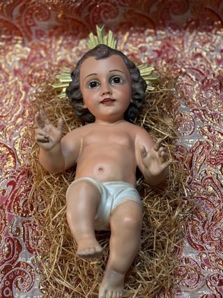 Niño Jesús pesebre antiguo 39cm