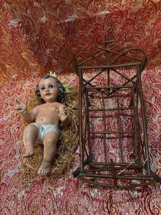 Niño Jesús pesebre antiguo 39cm
