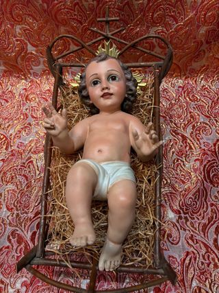 Niño Jesús pesebre antiguo 39cm