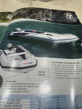 Honda 15CV 4T y ofrezco Neumatica sin coste de 4 m