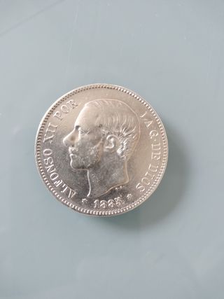 Moneda Plata,5 pesetas 