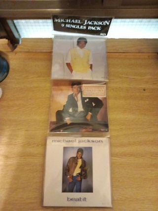 Michael Jackson 9 singles pack vinilo rojo 