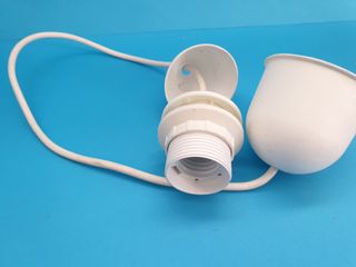 pendel cavo con portalampada E27 bianco