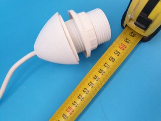 pendel cavo con portalampada E27 bianco