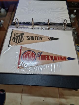 Banderines Fútbol antiguos: Independiente, Sao Pau