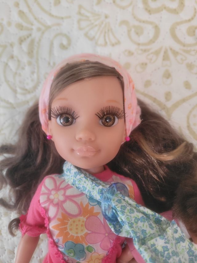 Muñeca Nancy New mulata  con su bebé.