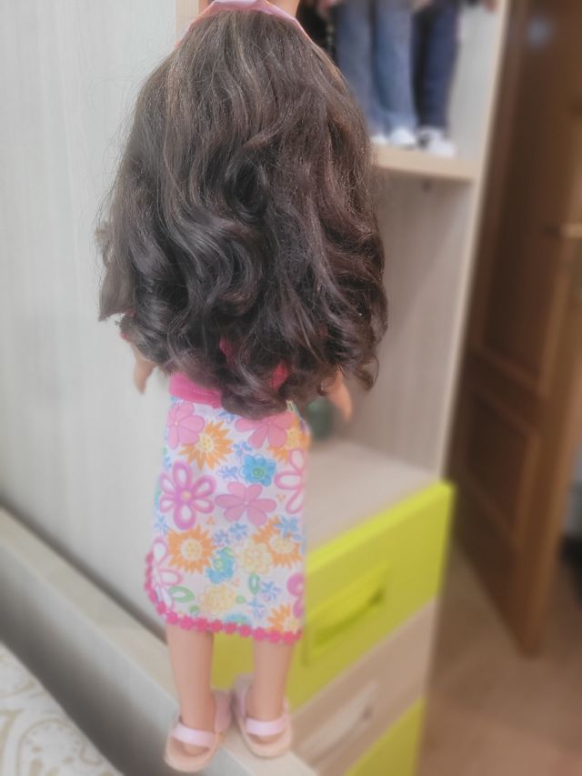 Muñeca Nancy New mulata  con su bebé.