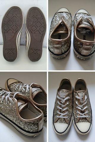 Converse All Star size 36 Glitter Oro