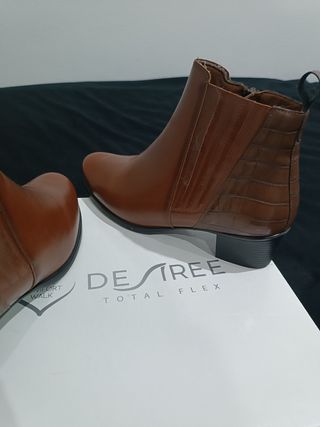 Botines DESIRÉE piel marrón
