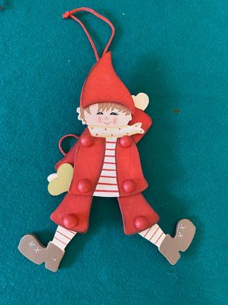 5 Marionette Legno Vintage