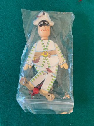 5 Marionette Legno Vintage