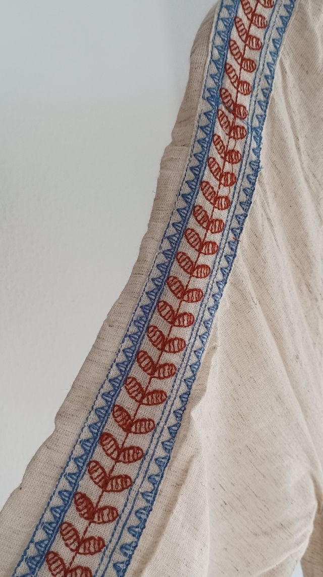 Vestido boho largo beige