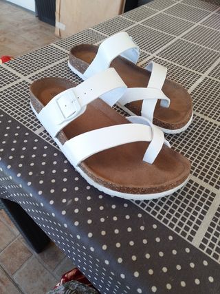 Sandalias blancas hombre talla 41
