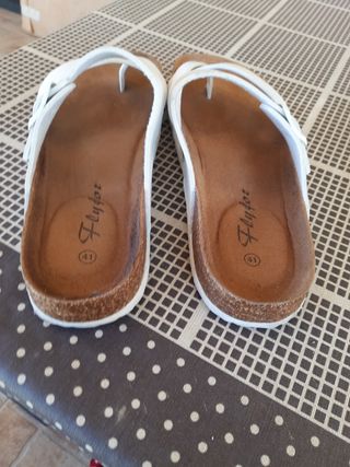 Sandalias blancas hombre talla 41