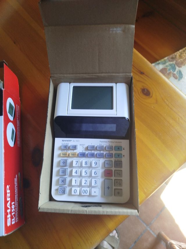 Calculadora Sharp EL-1501 Impresora sin Papel