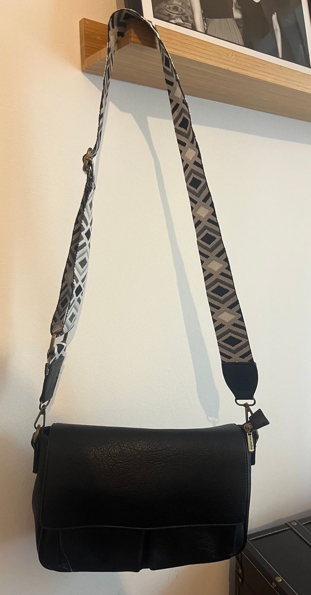 Borsa a tracolla Mandoline nera