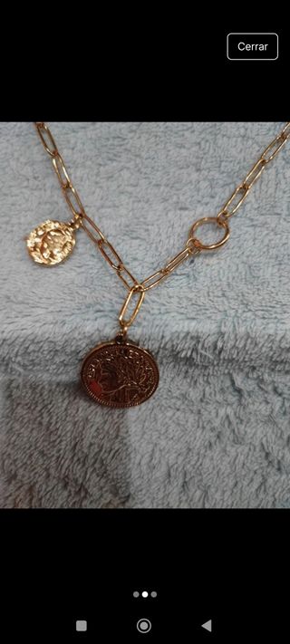 Gargantilla Monedas Dorado