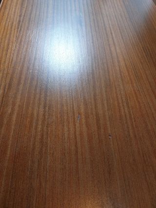 Escritorio madera maciza verde oscuro y madera