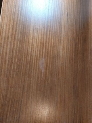 Escritorio madera maciza verde oscuro y madera