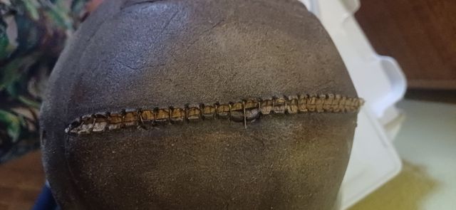 Pelota cuero antigua vintage